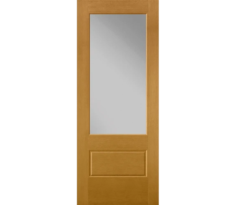 Jefferson City 3 Quaters Light Fiberglass Entry Door