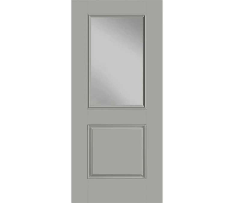 Jefferson City Half Light 1 Panel Fiberglass Entry Door